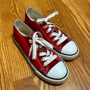 Womens low tops red size 8